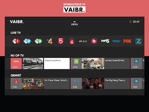 Android application VAIBR. iTV screenshort