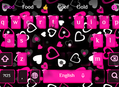Pink girl love keyboard For PC installation