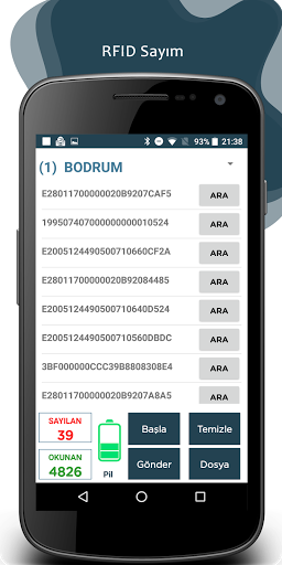 Golaks RFID Sayım Screen 3