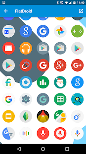 FlatDroid - Icon Pack لقطة شاشة