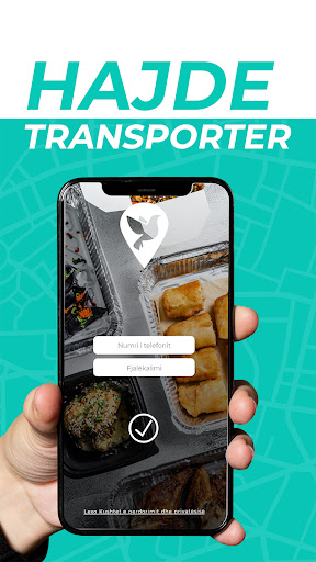 Android application Hajde Courier screenshort