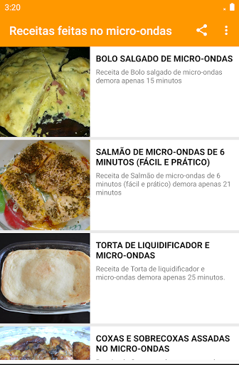 Receitas feitas no micro-ondas Screen 2