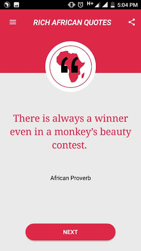 Rich African Quotes Screen 2