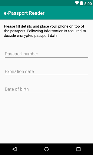 e-Passport NFC reader