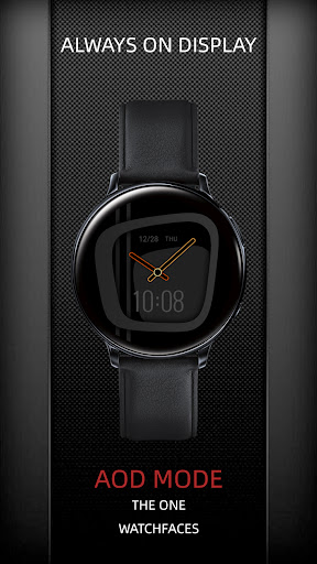 Orange Clock For Wear OS Screen 3