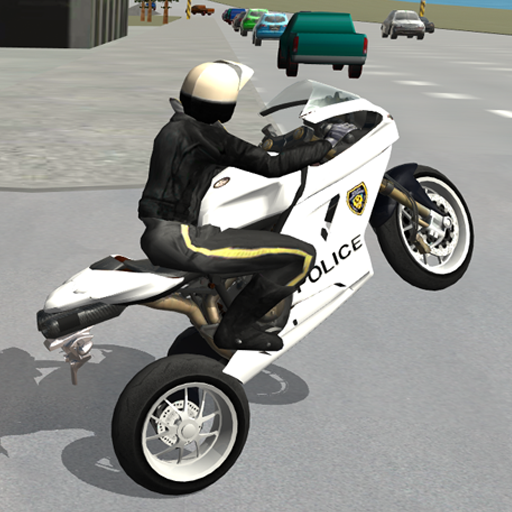 Police Motorbike Driving  Icon