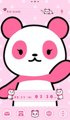 可愛い 壁紙アイコン ピンクのパンダ Androidアプリ Applion