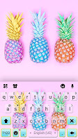 screenshot of Colorful Pineapples Keyboard T