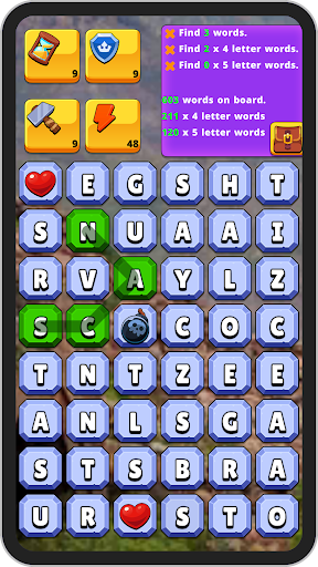 WordGasm Word Search Puzzle Screen 2