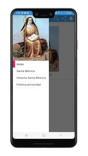 Android application Novena a Santa Mónica screenshort