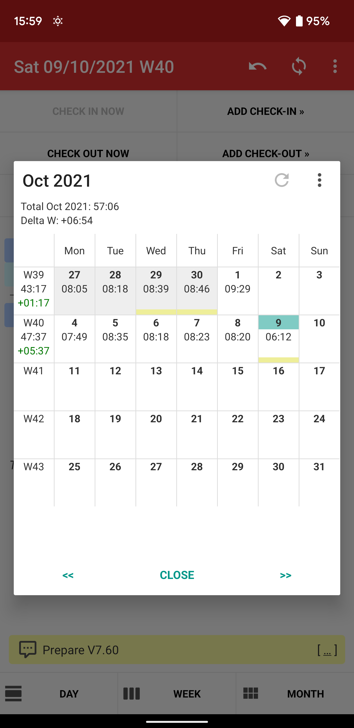 Time Recording - Timesheet App Screen 3