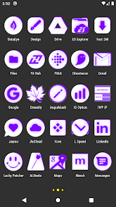 Inverted White Purple IconPack