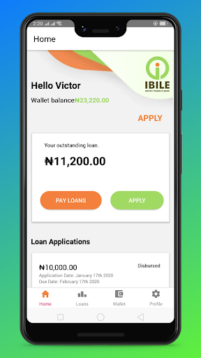 IBILE DigitalBank Screen 2