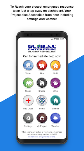 Android application Disaster Restoration screenshort