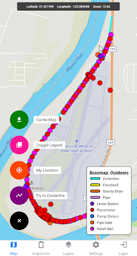 Levee Inspection System Screen 2