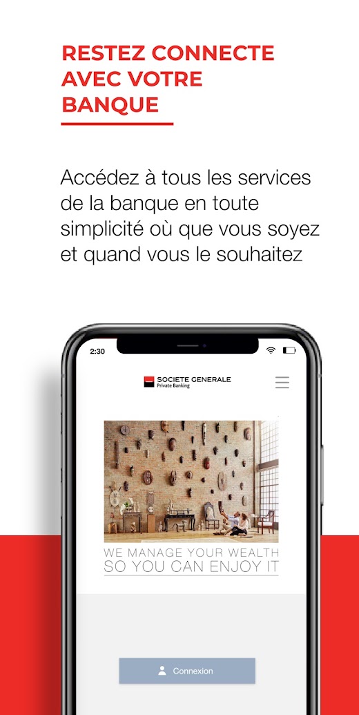 Android application eBanking SGPB Monaco screenshot