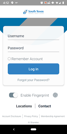 Android application South Texas FCU screenshort
