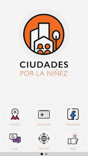 Android application Ciudades por la Niñez screenshort