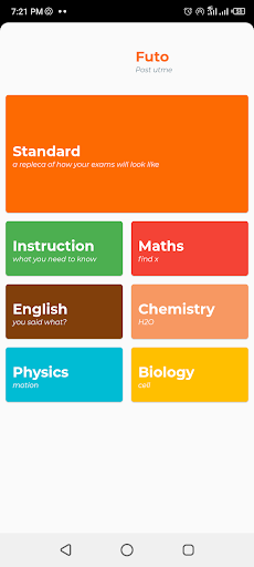 FUTO Post UTME App - mahadumia Screen 2