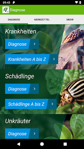 Android application Agrar Bestimmer CH screenshort