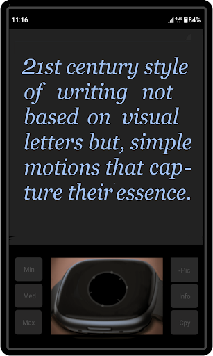 Android application Advanced Recognition Writing screenshort