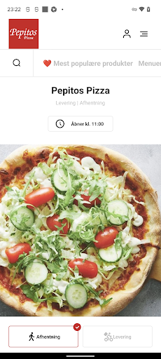 Android application Pepitos Pizza screenshort