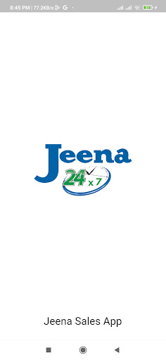Android application jeena24x7 salesapp screenshort