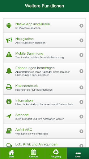 Awido Abfall-App Version 2