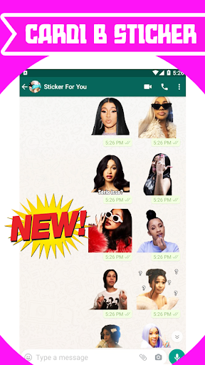 Cardi B Stickers for Whatsapp
