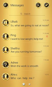 (FREE) GO SMS GOLD THEME For PC installation