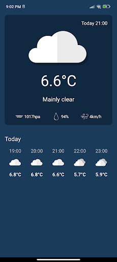 Android application My Weather App screenshort