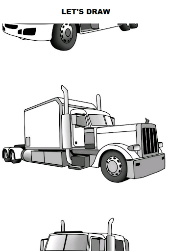 Android application Draw Semi Trucks screenshort