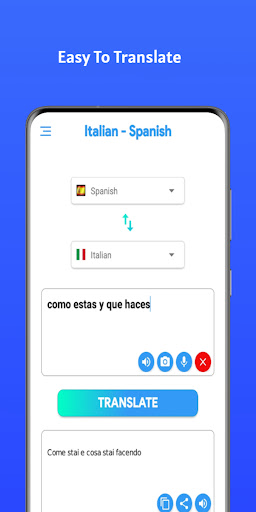 Italian - Spanish Translator Screen 3