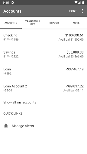 Dale Employees FCU Mobile Screen 3