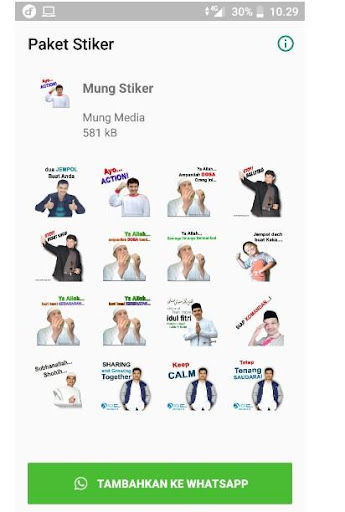 Android application Mung Stiker screenshort