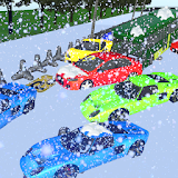 Winter pileup Snow Car Parking icon