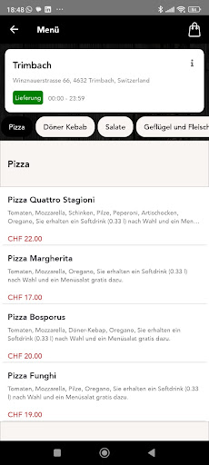 Android application My Burger Trimbach screenshort