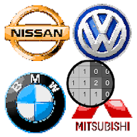 Cars Logo Pixel Art Coloring