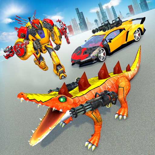 Crocodile Robot Car Transformation Games