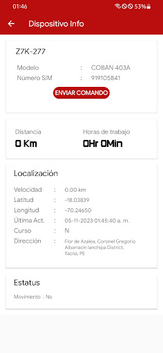 Satelcom Flota Screen 3
