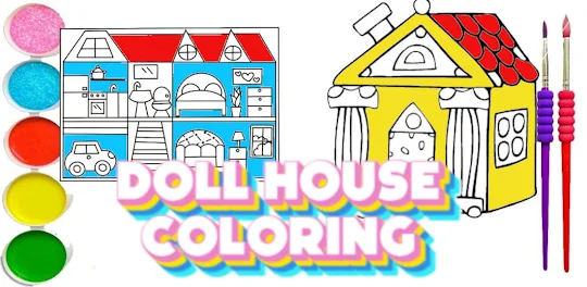 Coloring Beautiful Doll House
