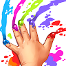 Finger paint: Baby coloring