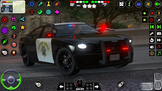 미국 경찰차 시뮬레이터
