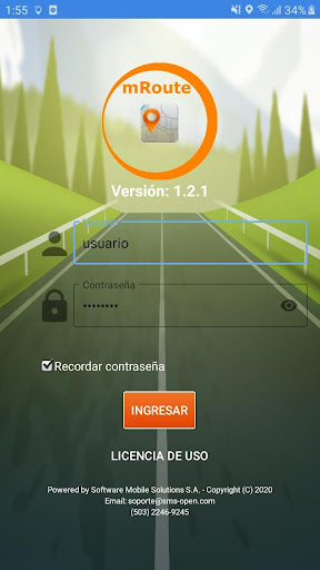 Android application mroute screenshort