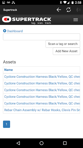 Havoc Supertrack Mobile Portal Screen 2