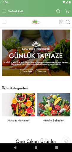Android application Sanal Hal screenshort
