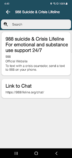 Pershing County Sheriff App Screen 2
