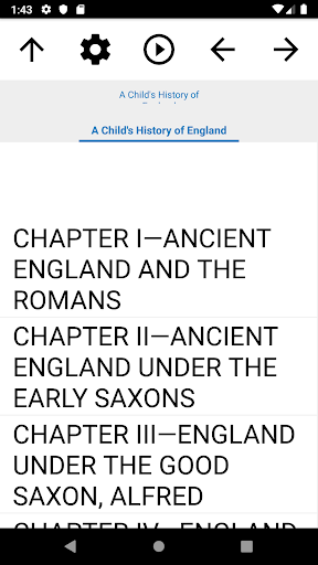 Android application Book, A Child's History of Eng screenshort