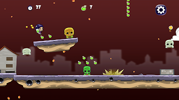 screenshot of Girl vs Zombie Run Game