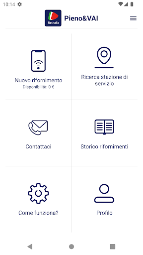 Android application Pieno&VAI screenshort